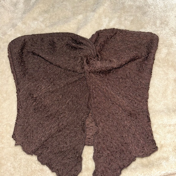SHEIN Tops - SHEIN Brown Poncho Shrug Top